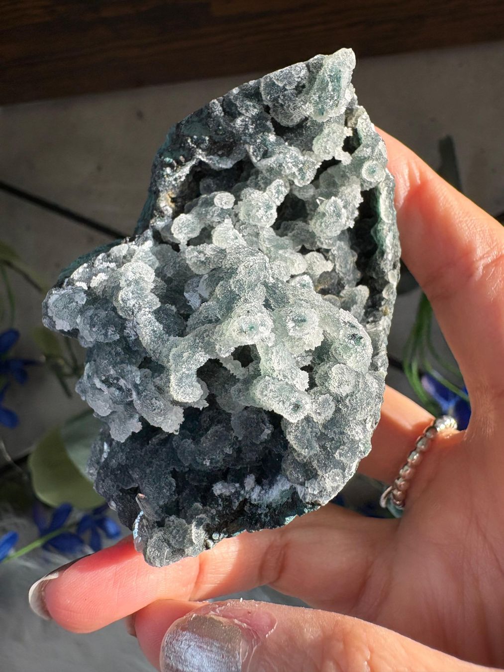 Minerali & Pietre curative: Grüner Chalcedon-Stalaktit – Nuovo (secondo la descrizione) da Neuheim venduto da m.hald 7