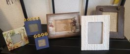 Lot de 6 cadres photo divers motifs bon état général