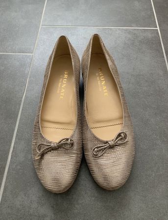 Brunate Ballerinas, Grösse 39, Top Zustand, Goldig!