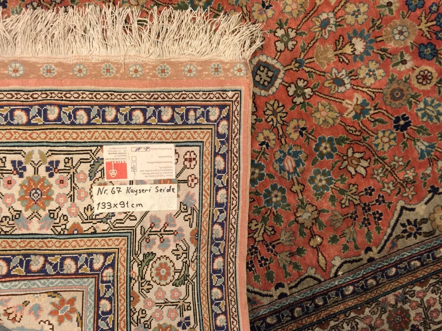 Tappeti: Seiden Teppich Kayseri 133x91cm – Usato da Zürich venduto da Artnuvo 7