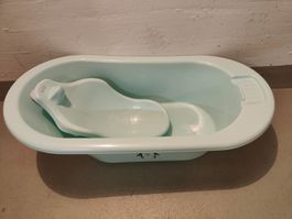 Babybadewanne mit Einsatz für Neugeborene
