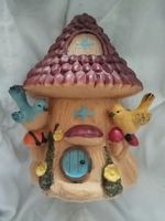 Handgemachte Dekofigur Märchenhaus Pilz Waldhaus Garten Wich
