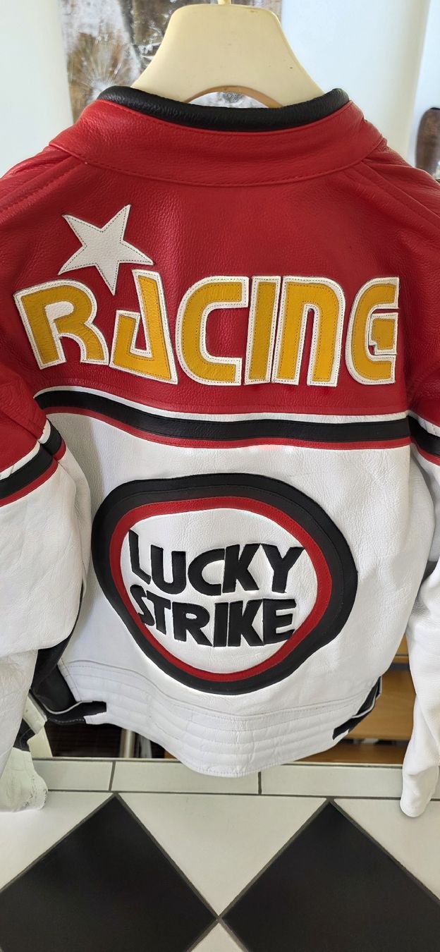 Giacche: Coole Racing-Lederjacke "Lucky Strike" - Grösse XXL – Usato da Biel/Bienne venduto da Popoff1 2
