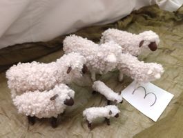 Schwarzenberger Krippenfiguren 7 Schaffe 