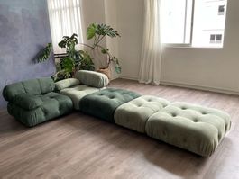 Camaleonda Sofa Replica – Mint & Forest Green – 5 Module