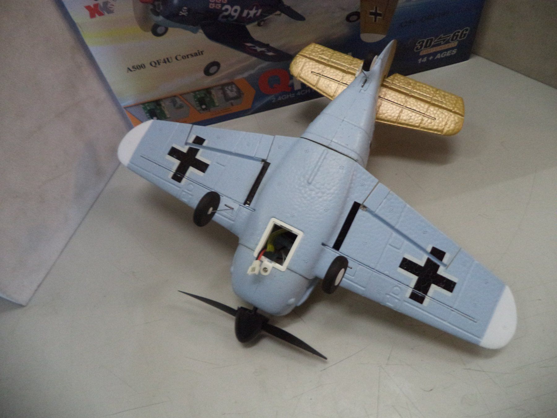 Modellismo RC: Q VERSION FIGHTER A250 Messerschmitt 109 – Nuovo e nell'imballaggio originale da Rieden AG venduto da Wirth03 3