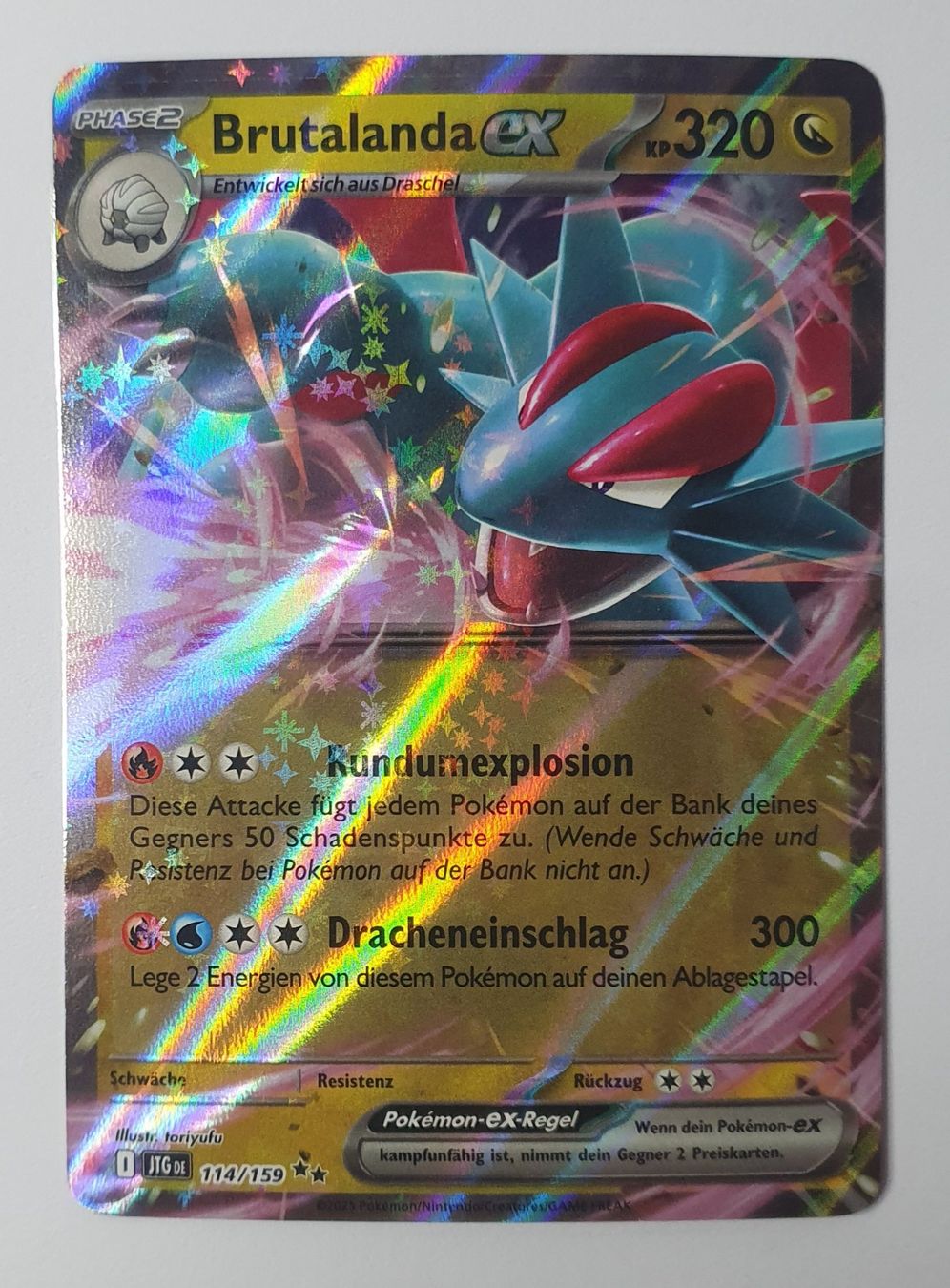 Pokémon Sammelbilder & Trading cards: Brutalanda EX -  Reise Gefährten 114/159 (NM) – Neu (gemäss Beschreibung) aus Gross von ArcanaGameshop