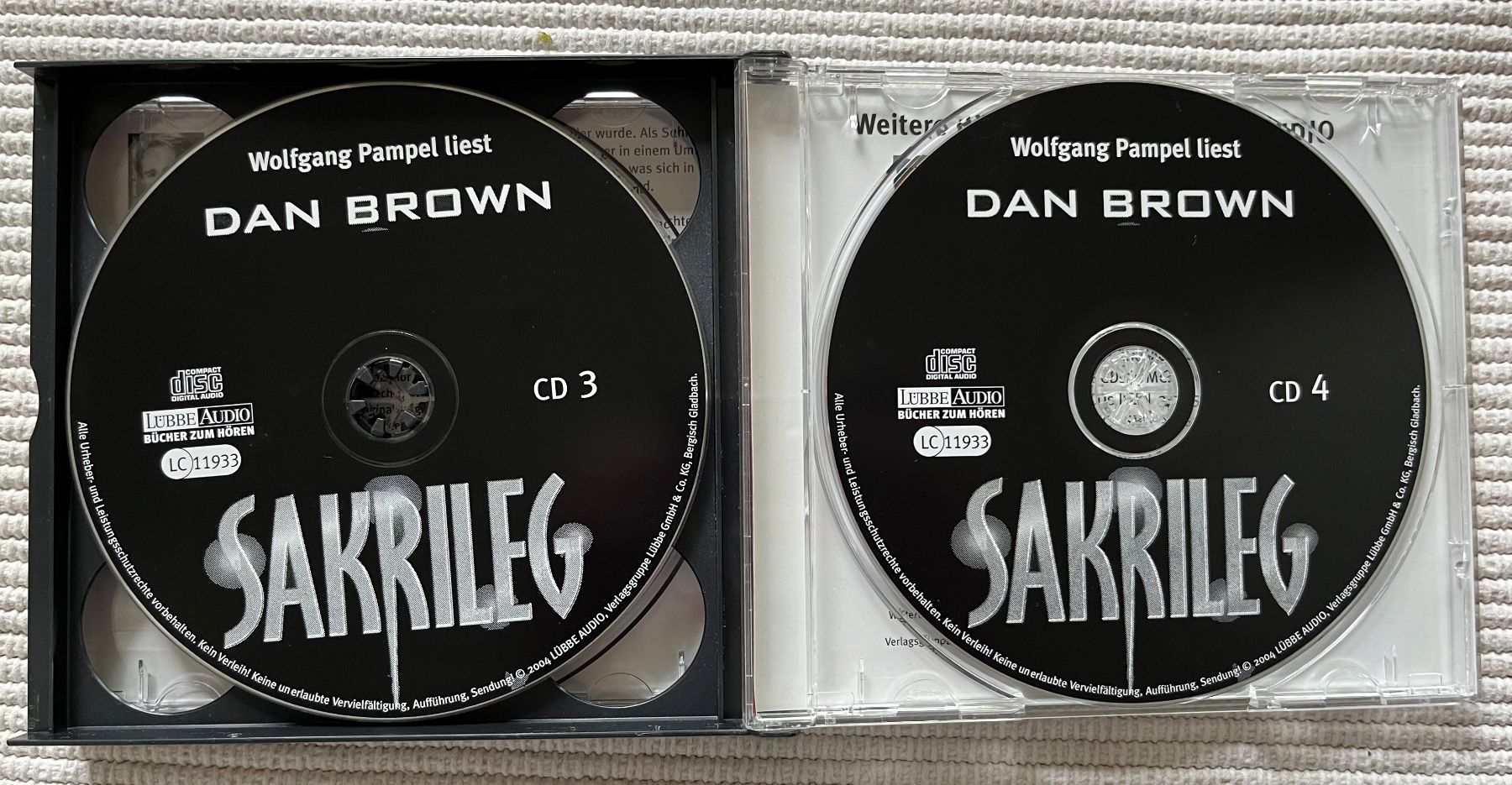 Audiolibri: CD Hörbuch Sakrileg von Dan Brown – Usato da Zürich venduto da Gurkis 2