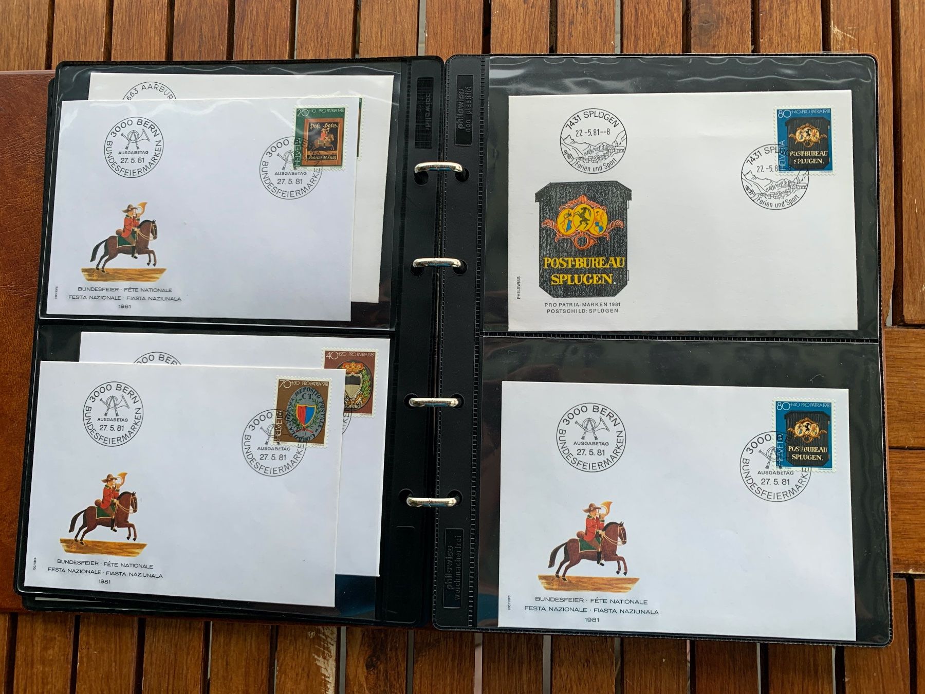 Tutti i francobolli: 1981 - Classeur 59 FDC - mit Einzelmarken - avec tbr isolés – Nuovo (secondo la descrizione) da Chavornay venduto da 4dphila 3