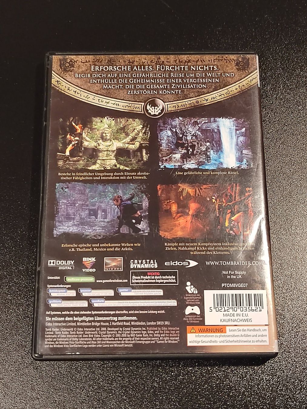 Spiele: Tomb Raider Underworld PC DE 2008 – Gebraucht aus Fribourg von Nooky 1