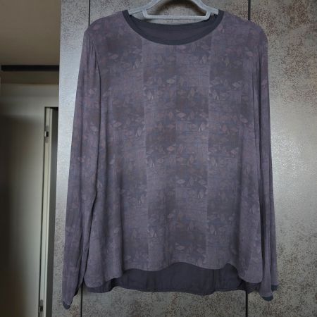 🐸 NILE BLUSE OBERTEIL L VISKOSE MIT MUSTER TOP ZUSTAND