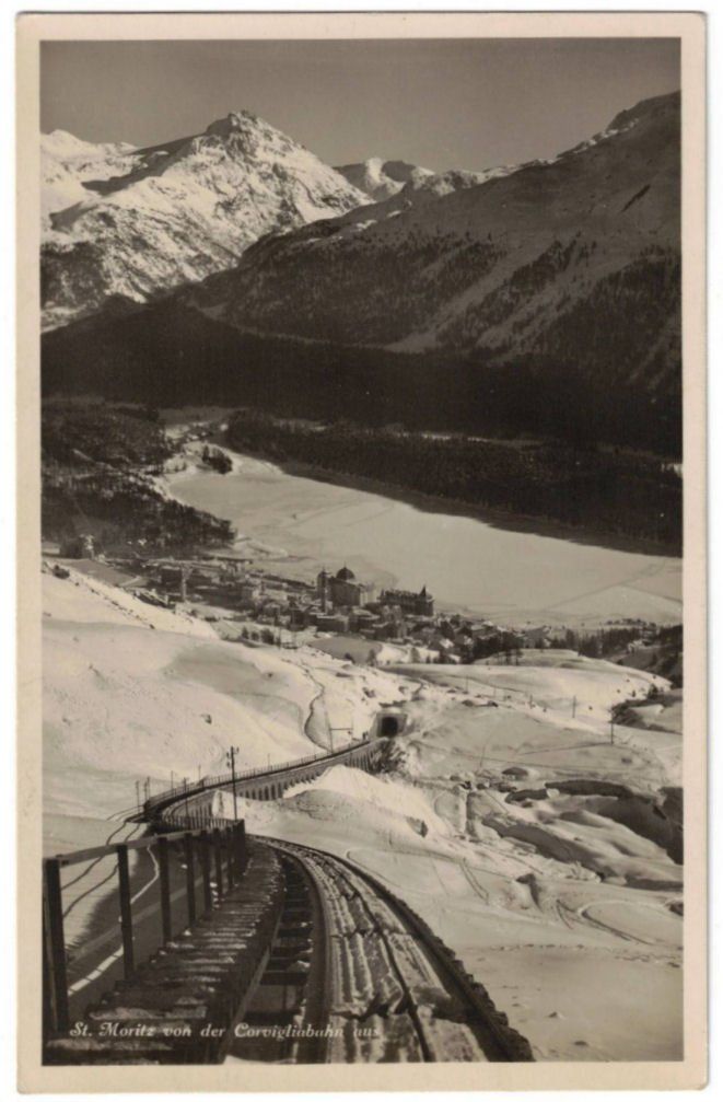 Cartoline postali: St. Moritz - Standseilbahn Corviglia – Usato da Binningen venduto da Mountainrider