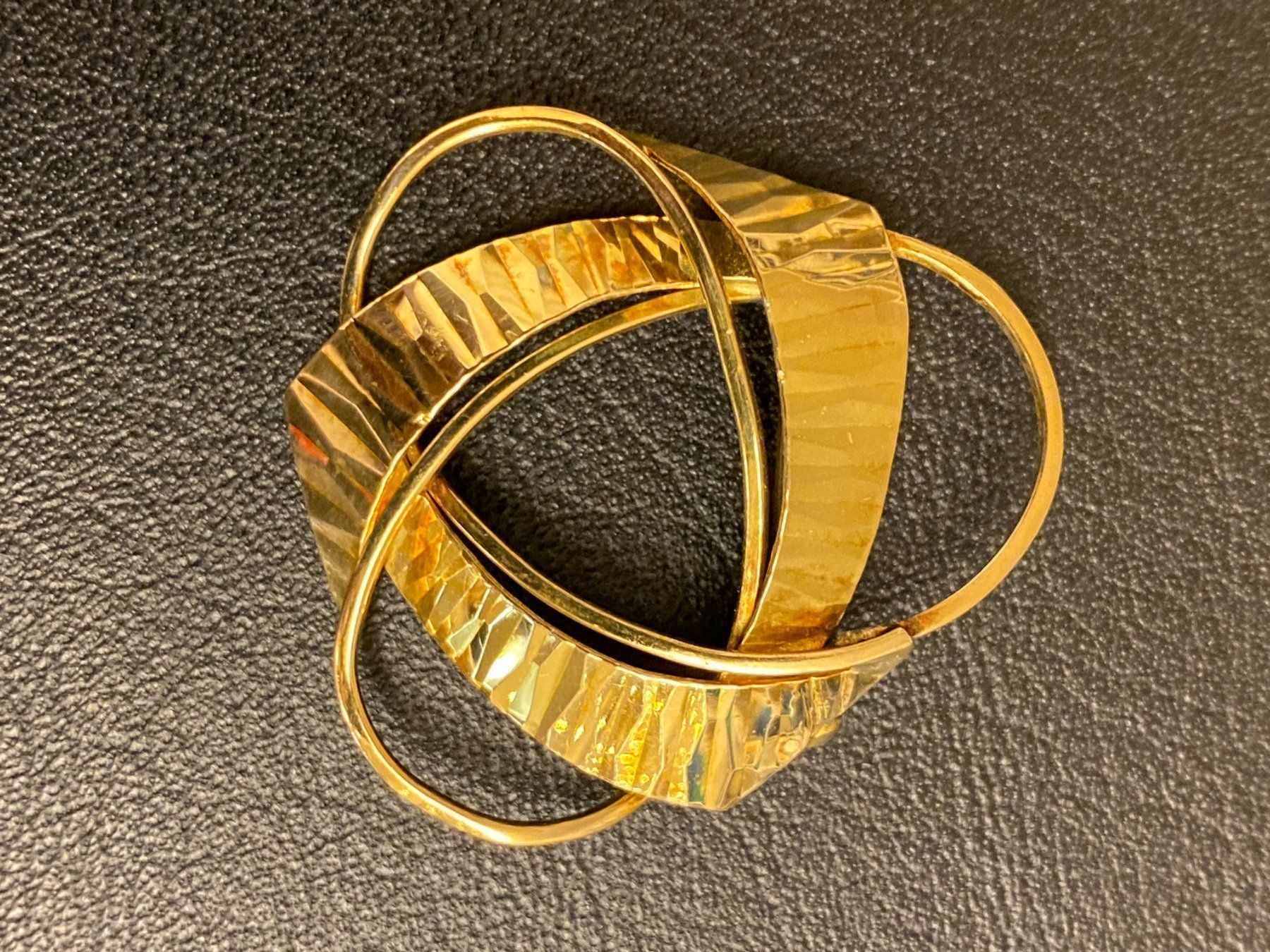 Spille & Fermagli: Brosche Gold, aus den 60er – Usato da Zürich venduto da leo0105