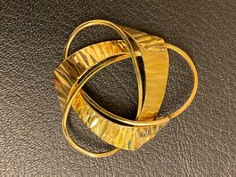 Brosche Gold, aus den 60er