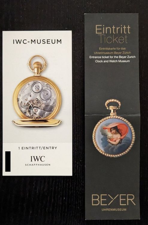 1x Uhrenmuseum Beyer Z rich und IWC Museum Schaffhausen Kaufen