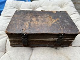 Altes Buch Noten Gesangbuch ledergebunden unrestauriert