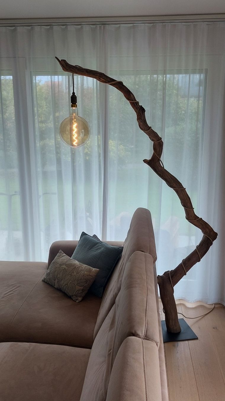 Lampen: Schwemmholz-Leselampe / Stehlampe Lightvine – Neu und originalverpackt aus Egnach von Oldwoodstyle 4