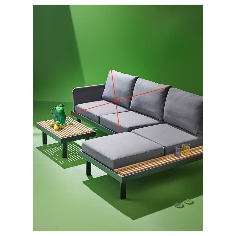 Ikea Chaises longues: IKEA REVSKÄR méridienne + table, neuves / inutilisées – Neuf avec emballage d'origine à Petit-Lancy par marmotterose