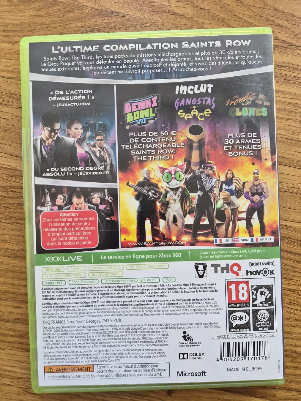 Microsoft Giochi: Saints Row : The Third Xbox 360 – Usato da La Joux FR venduto da car_ck96 2
