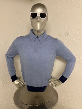 PULLOVER für Herren in BLAU, Grösse 50 = M ...