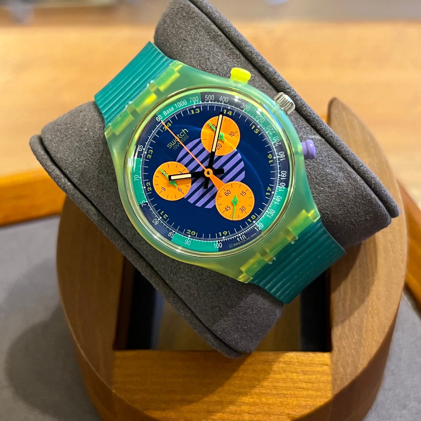 Swatch Orologi: Swatch Vintage Chronograph Quartz Full Set SCJ100 – Usato da Carouge GE venduto da Watchaser 6