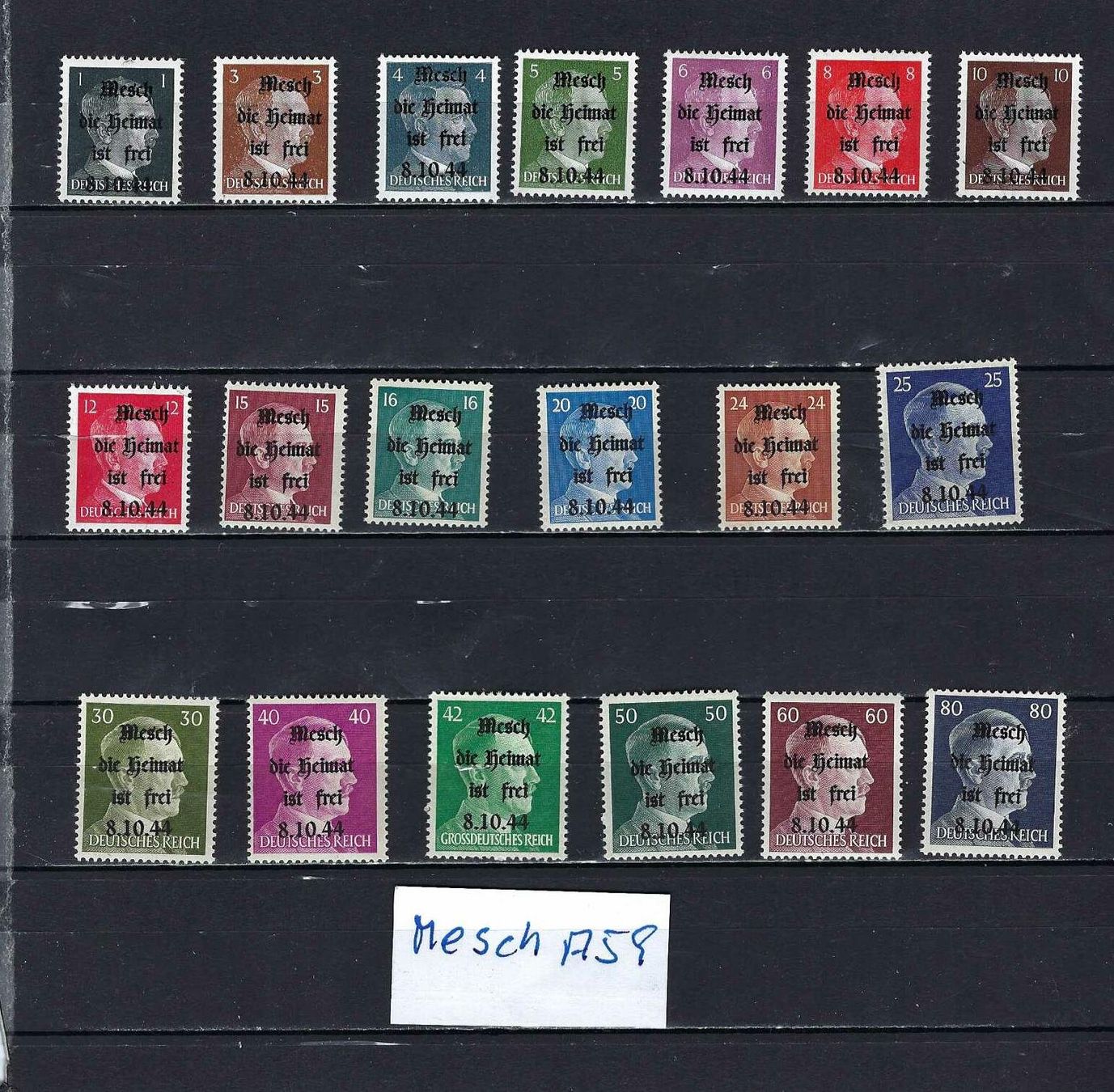 Alle Briefmarken: WKII Besetzung ** – Neu und originalverpackt aus Altstätten SG von Nandodax
