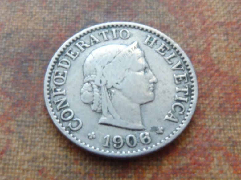 Tutti le monete: 5 Rp. 1906  (C) – Usato da Romanel-sur-Lausanne venduto da Swift13