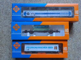 ROCO H0 3 Güterwagen-Set, in OVP, Rarität!