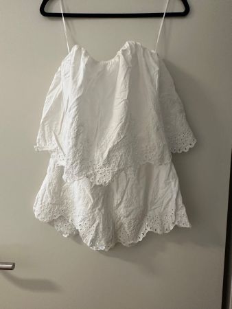 Jumpsuite weiss von H&M Grösse 34