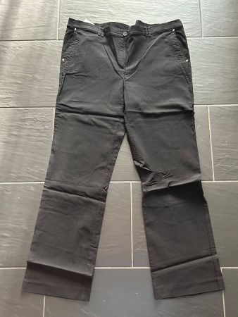 Schwarze Bengalin Hose Gr. 50