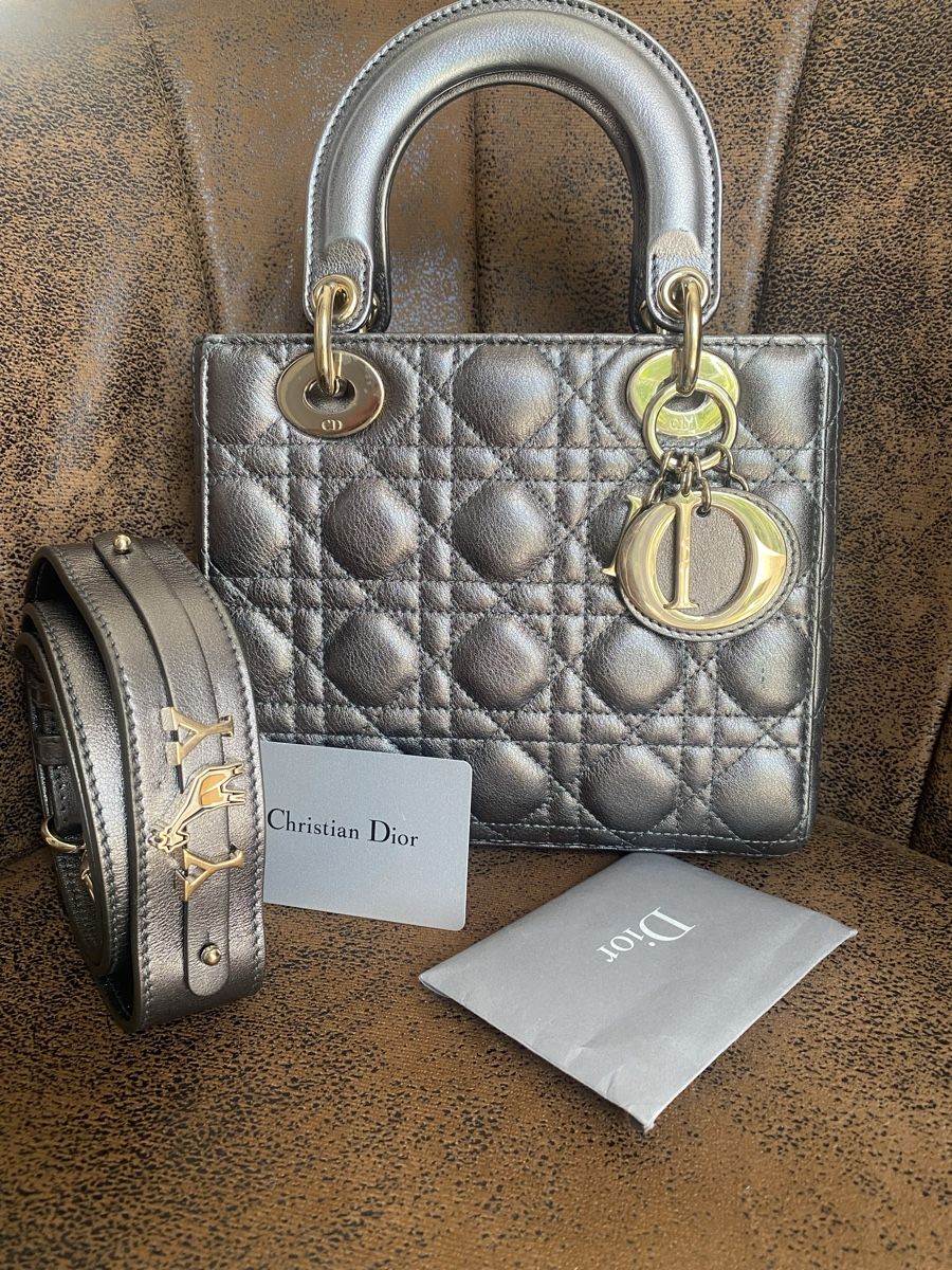 Borse da donna: Lady Dior Small ABC Silver grey 2019 – Usato da Bussigny venduto da tmu_8p2m
