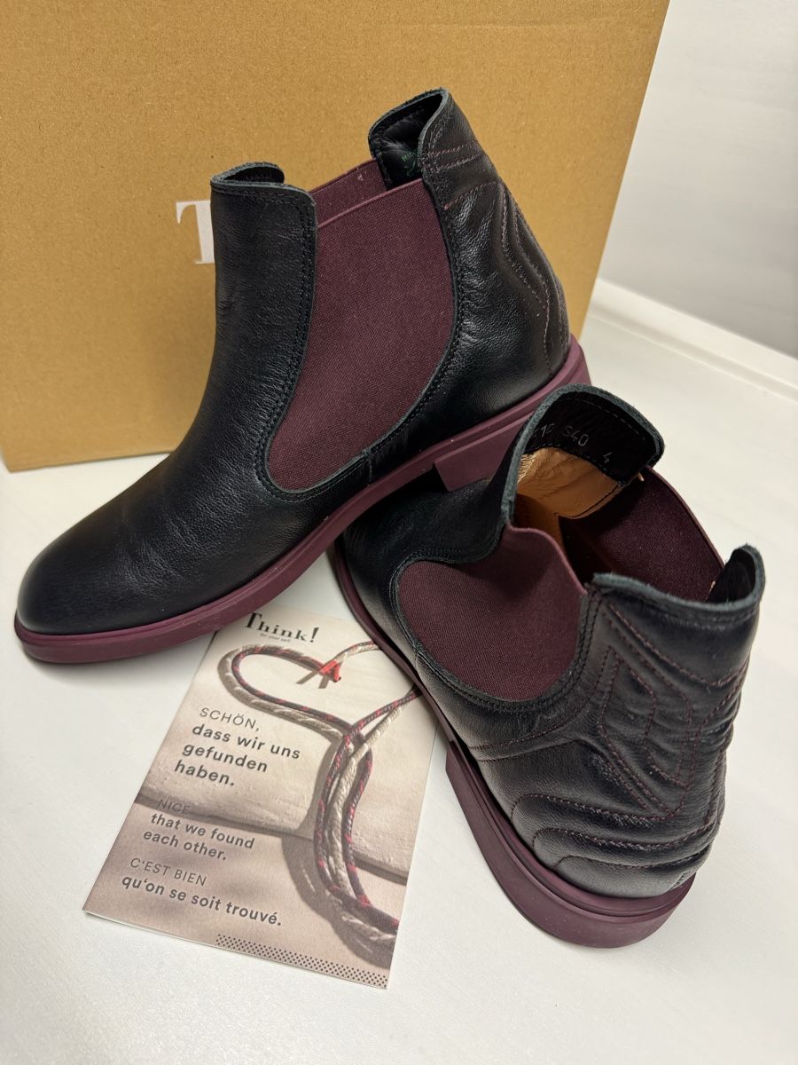 Think Damenschuhe: Bottines Think! en cuir, taille 40 👌 – Neu und originalverpackt aus Brügg BE von Goob 3