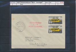 1937 Automobilpost "Bern - Gurnigel", FDC