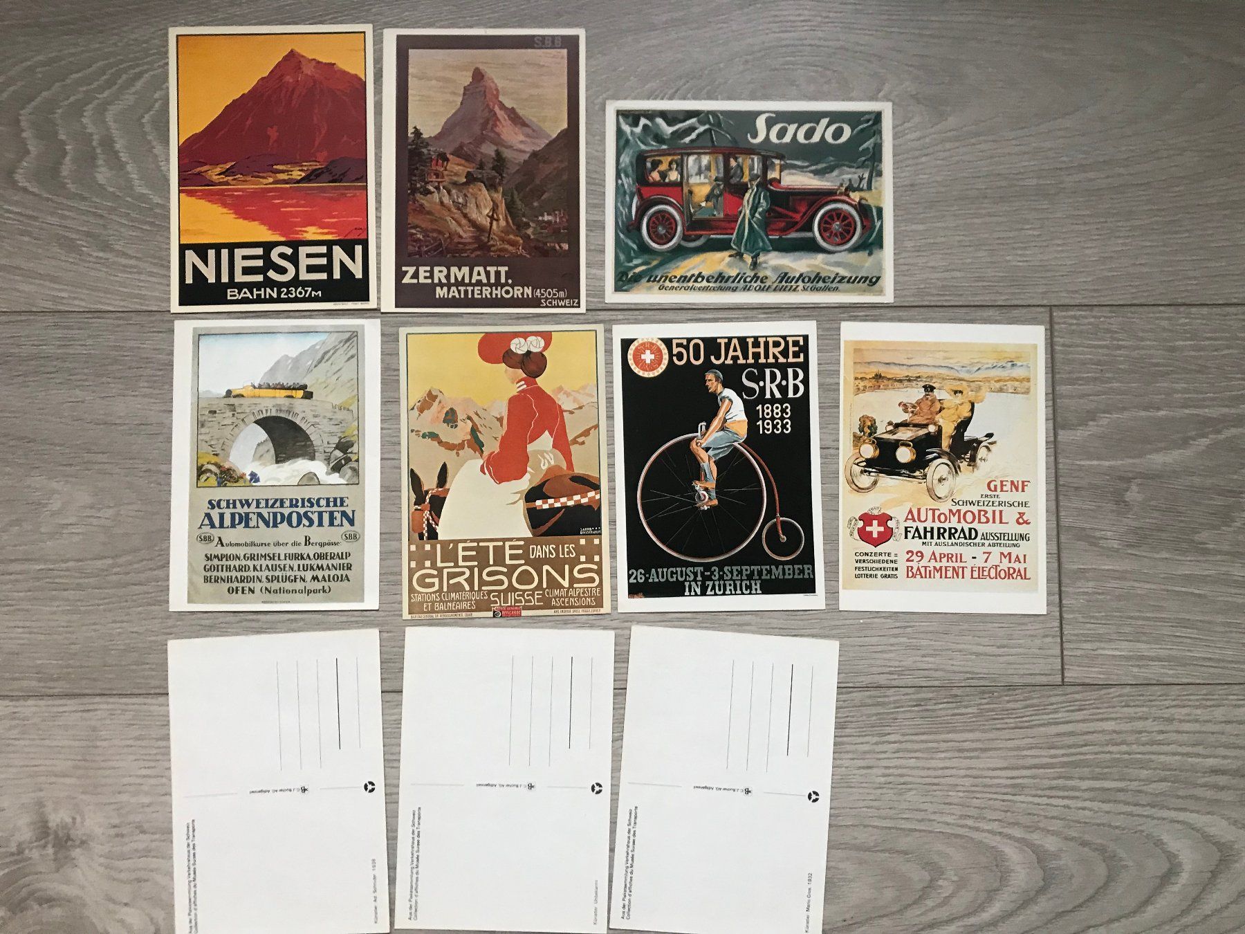 Ansichtskarten: Postkarten historische Werbeplakate vintage – Gebraucht aus Unterkulm von esco 2