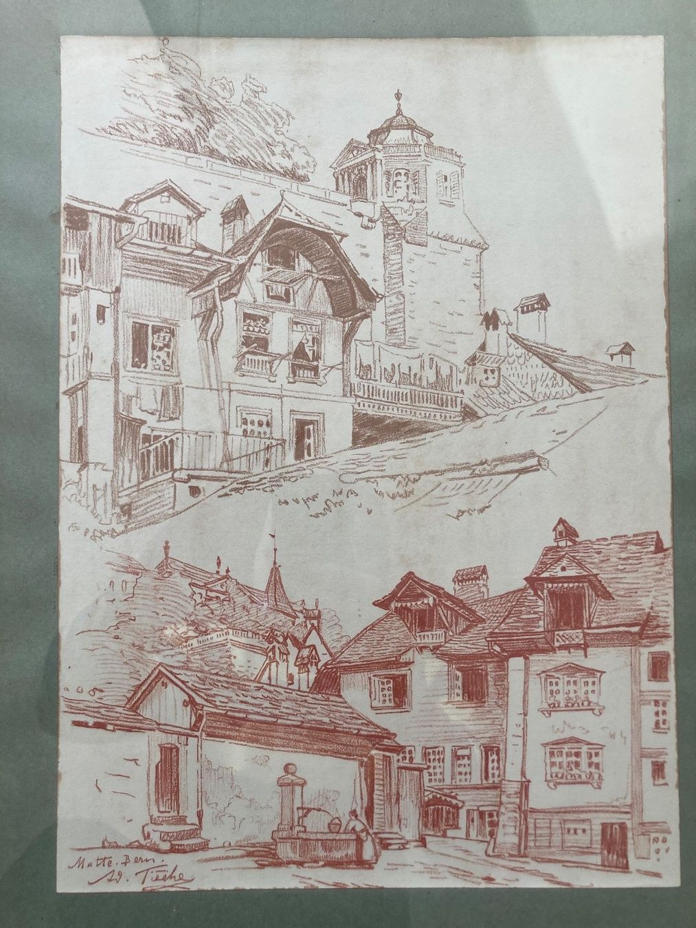 Dipinti: Matte Bern ca. 1908 von Adolf Tièche – Usato da Samstagern venduto da roger039 1