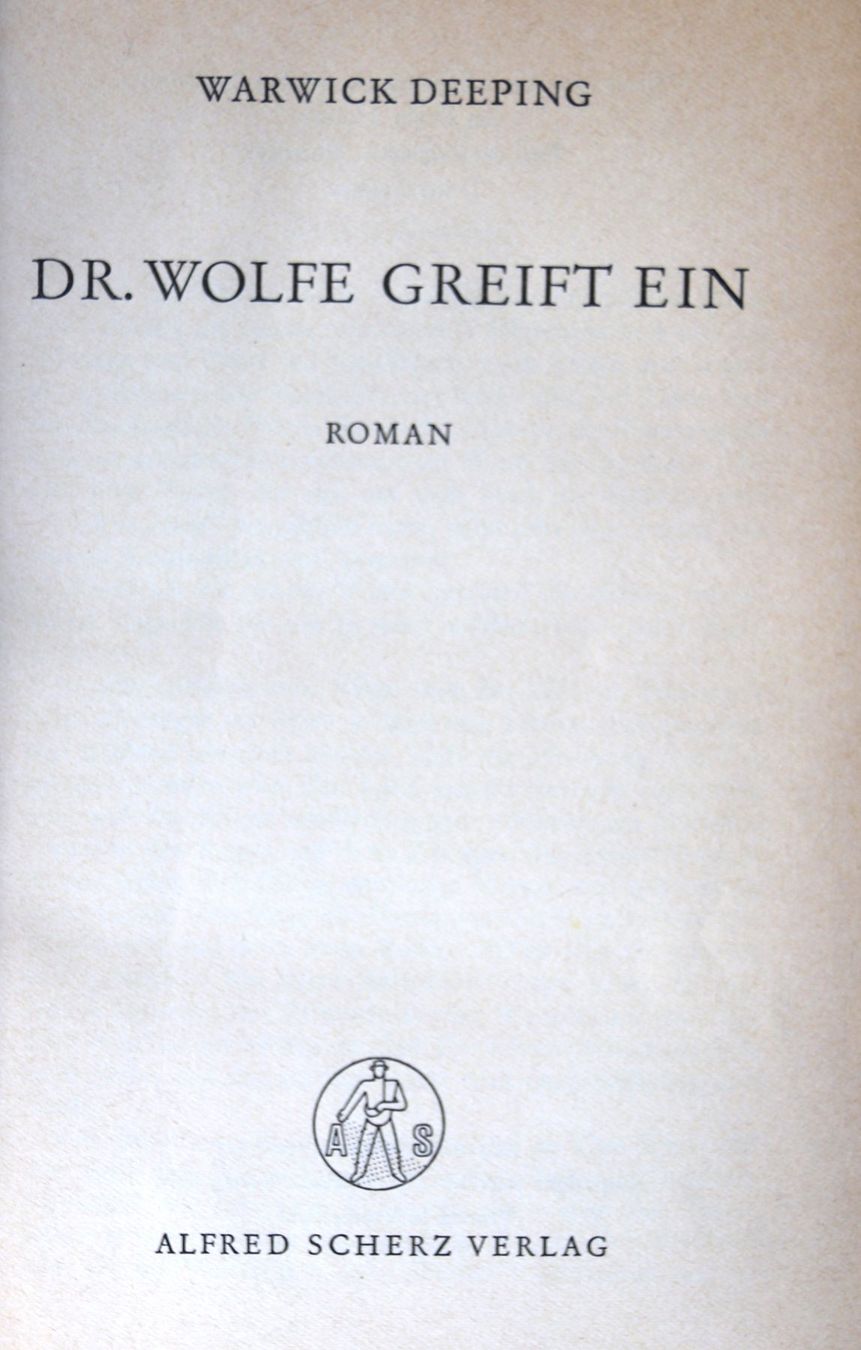 Libri: Dr. Wolfe greift ein von Warwick Deeping – Usato da Glattfelden venduto da Vrenely 3