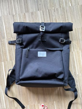 Sandqvist Laptop-Rucksack, schwarz, sehr guter Zustand