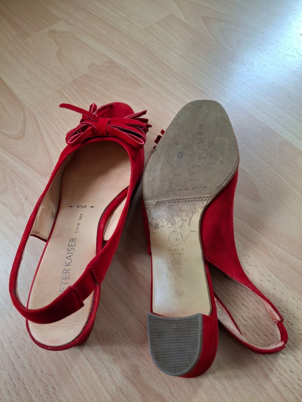Kaiser Scarpe da donna: Peter Kaiser rote Slingpumps mit Schleife Gr. 39. – Usato da St. Gallen venduto da ram_jb2y 3