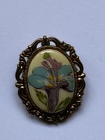 Vintage Tuchclip / Schalclip im Jugendstil Florale Blüte