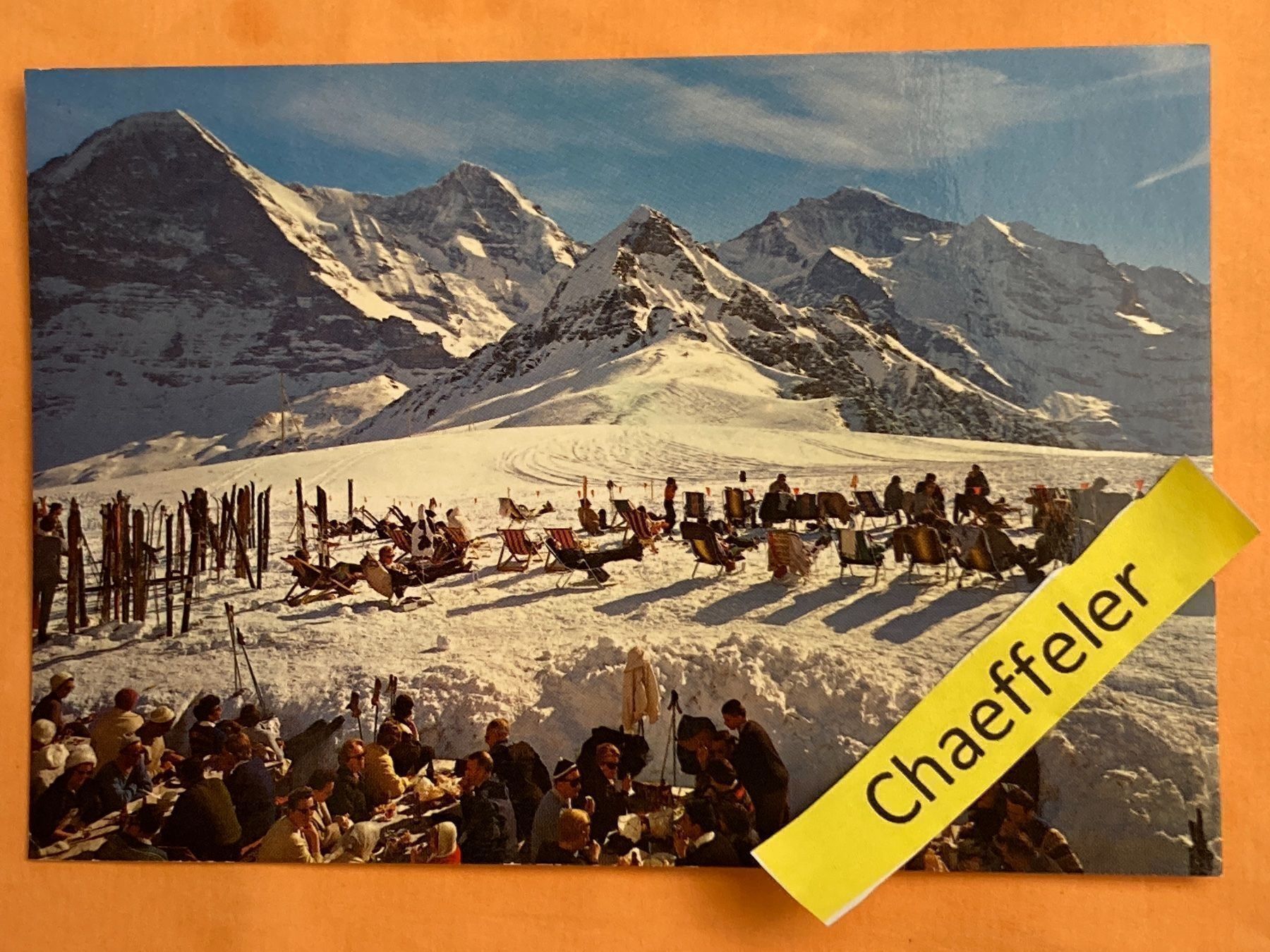 Cartoline postali: 1967 Wengen-Männlichen. Eiger, Mönch + – Usato da Zürich venduto da Chaeffeler