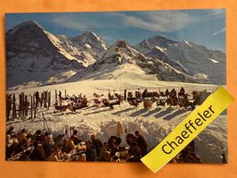1967 Wengen-Männlichen. Eiger, Mönch +