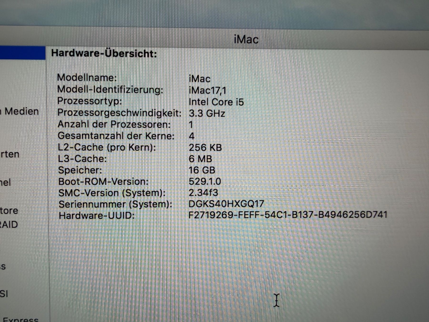 Apple PC: iMac 27 Zoll – Usato da Zumikon venduto da tim_8yk2 5