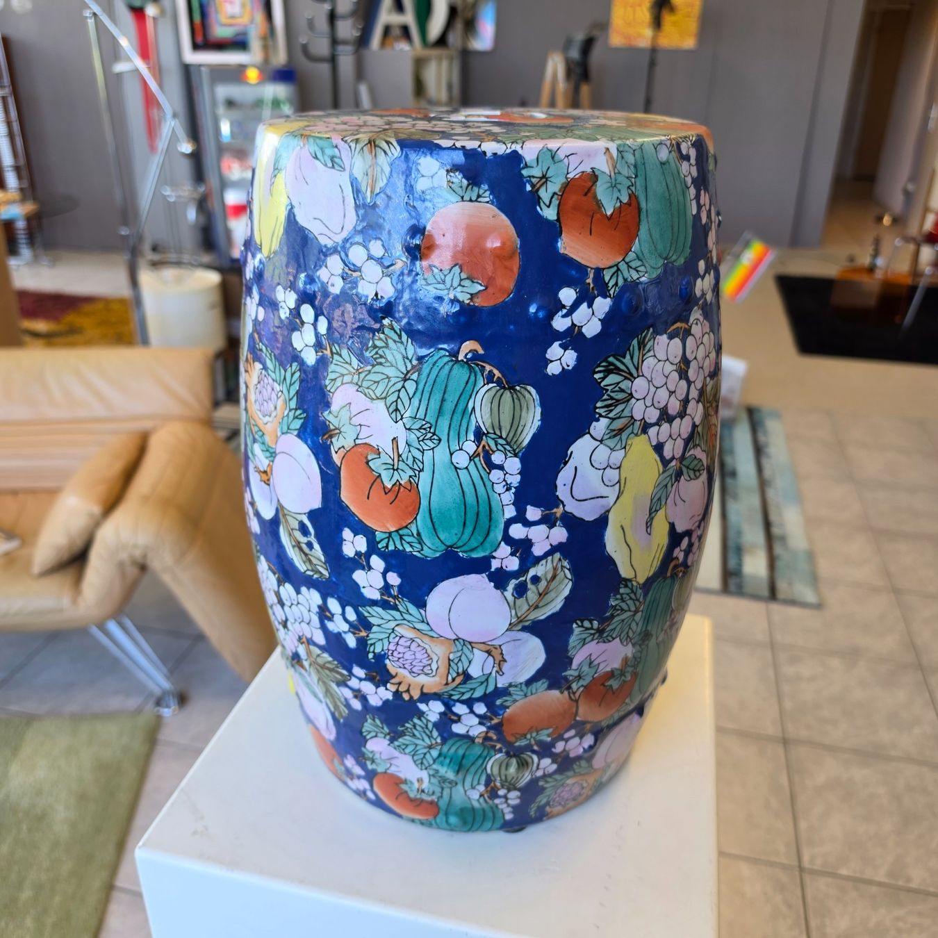 Sgabelli: Chinese Ceramic Garden Stool, Keramik Hocker, Handarbeit – Usato da Nottwil venduto da Wondewa-Shop 9