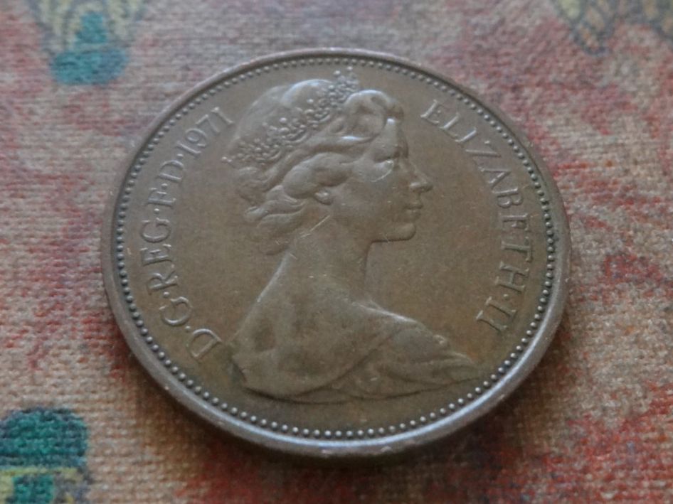 Alle Münzen: ROYAUME-UNI  2 Pence  1971 – Gebraucht aus Romanel-sur-Lausanne von Swift13 1