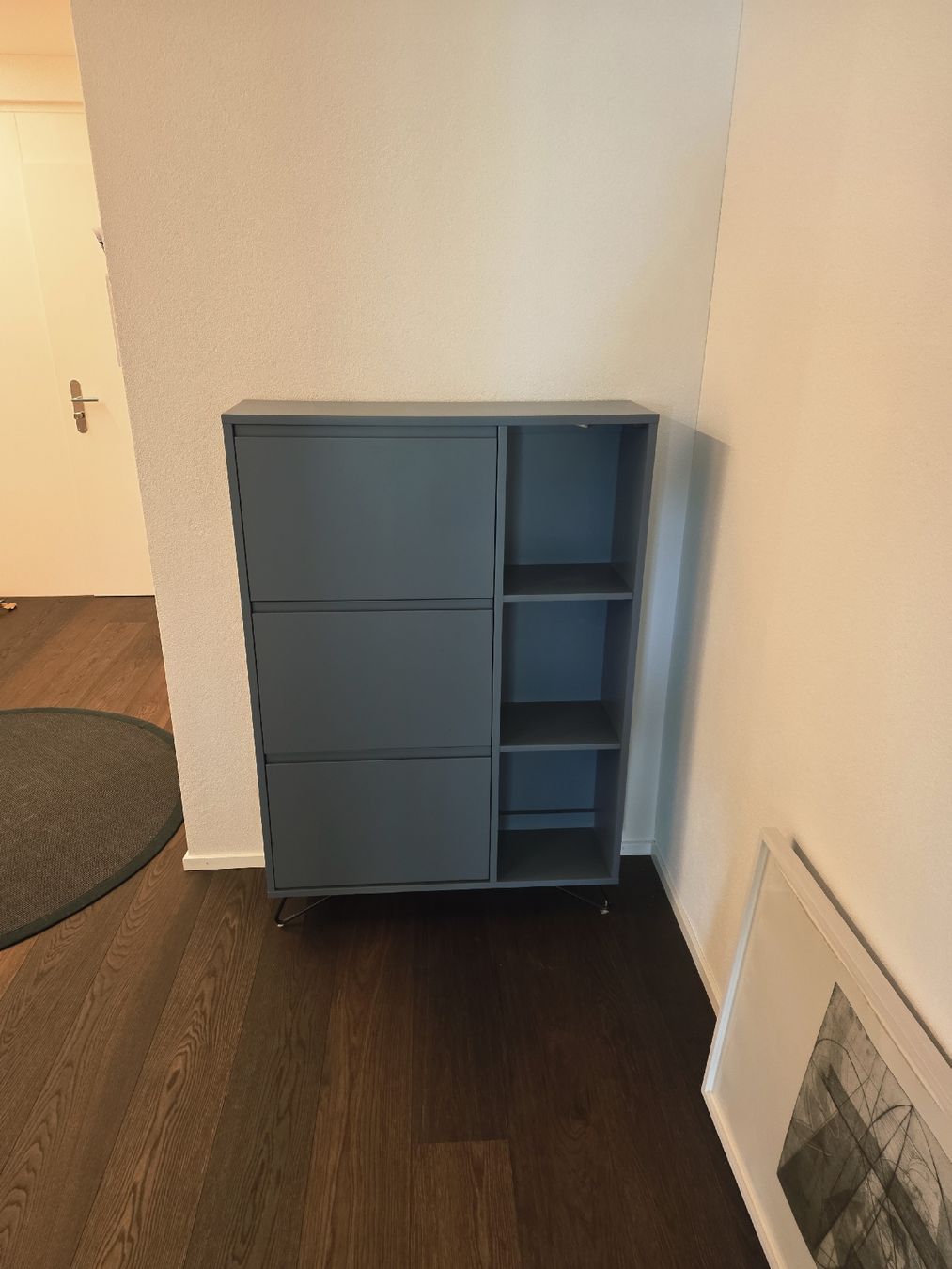 Armadi: Schuhschrank Schieferblau – Usato da Winterthur venduto da LinardBarth