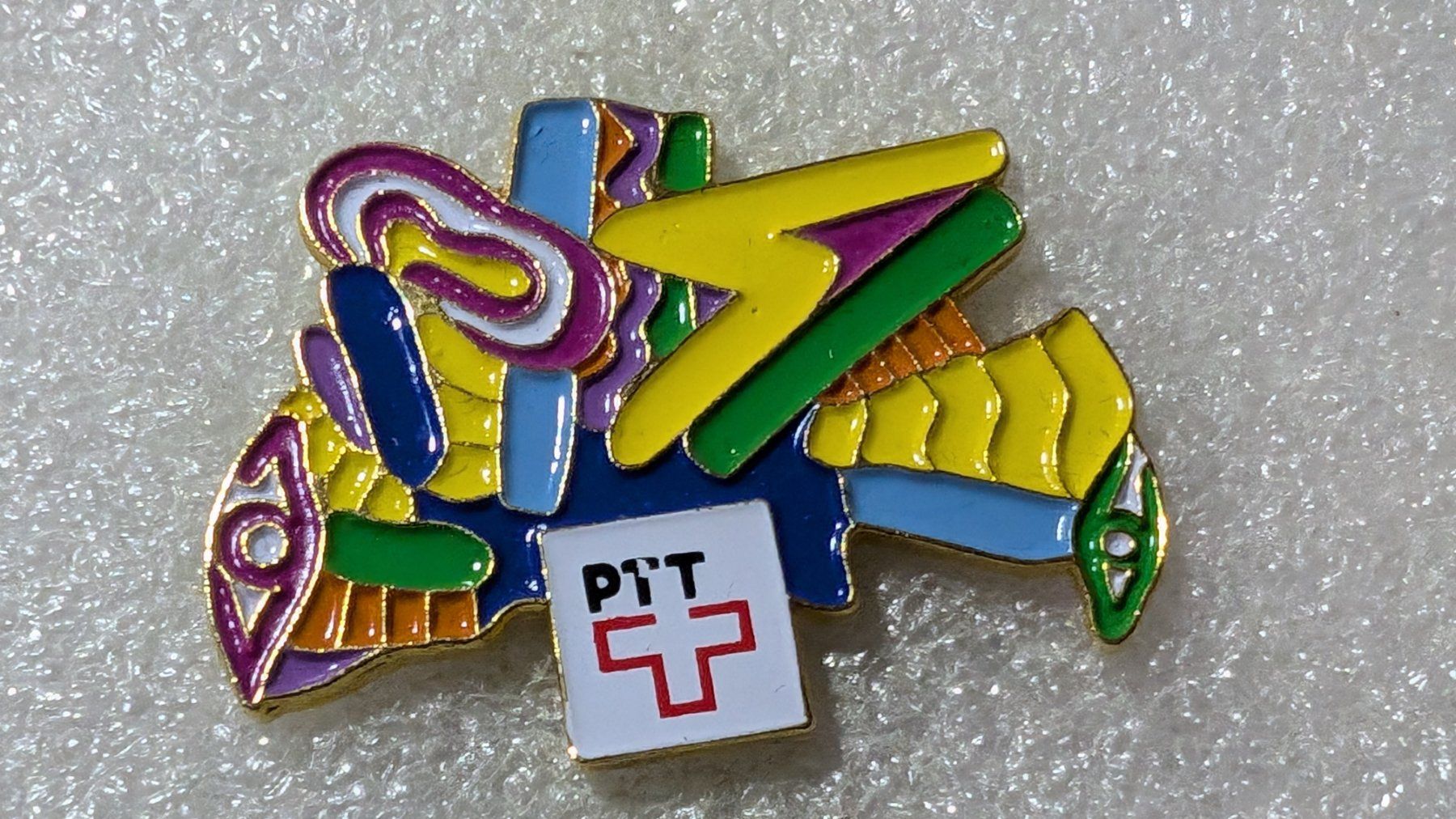 Placchette & Badge: Ansteckpin 210: PTT – Usato da Oppligen venduto da Pin-Fall-Shop