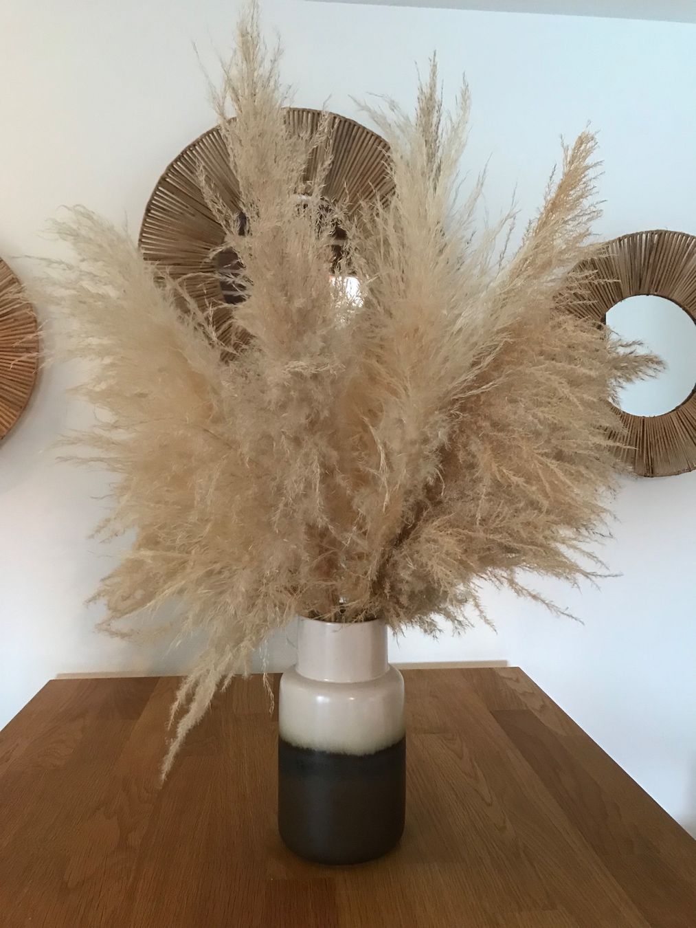 Vasen & Gefässe: Hübsche Vase mit schönem Pampagras – Gebraucht aus St. Margarethen TG von kel_h66s 3