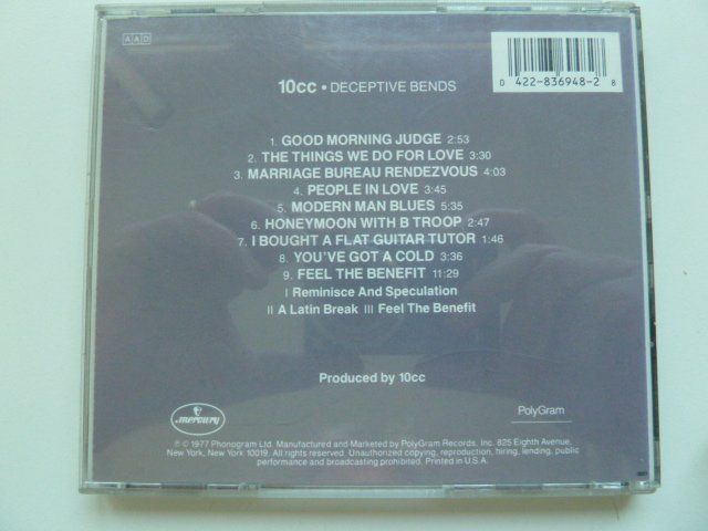 CDs: 10CC - Deceptive Bends – D'occasion à Au ZH par sikoku 2