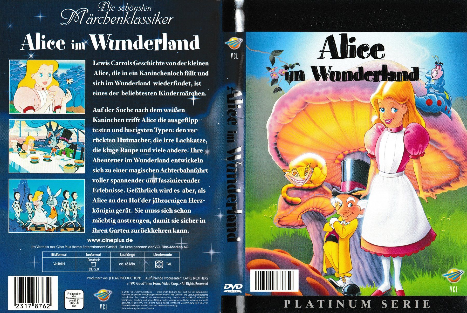 Alle DVDs: DVD - Alice im Wunderland - Platinum Serie – Gebraucht aus Langnau am Albis von MediaRescuerKeLoX