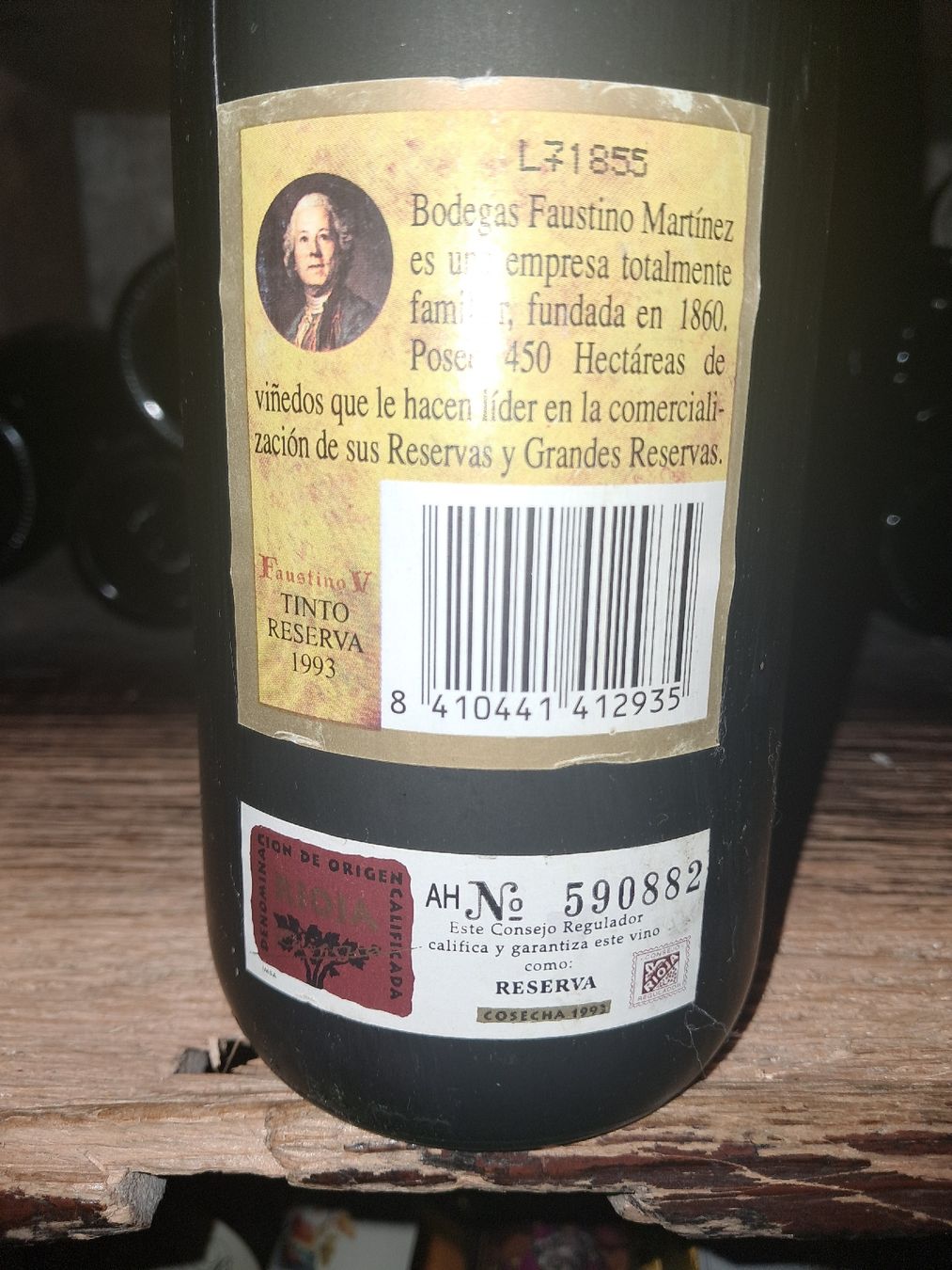 Vino: Faustino V Rioja Reserva 1993 – Nuovo e nell'imballaggio originale da Le locle venduto da juliensaran 3